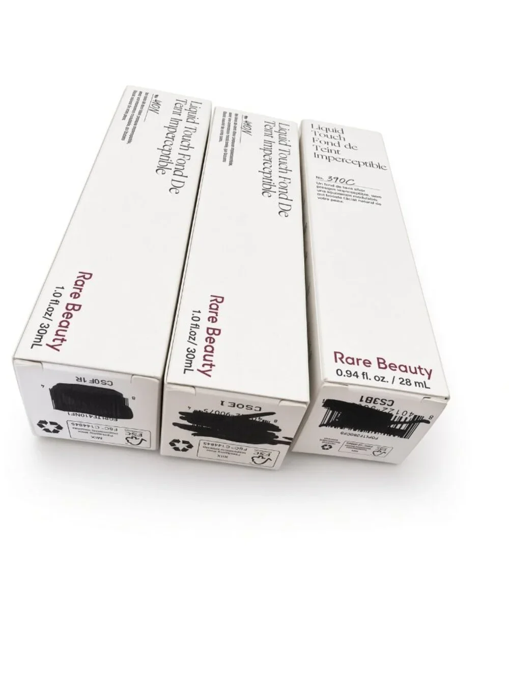 Rare Beauty 3-Pc Lot Foundation 2x 410N + 390C Liquid Touch Weightless NWT